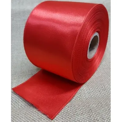 Satin Ribbon 6,5cm Red